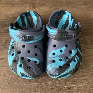 CROCS Blue and Black Water Shoes